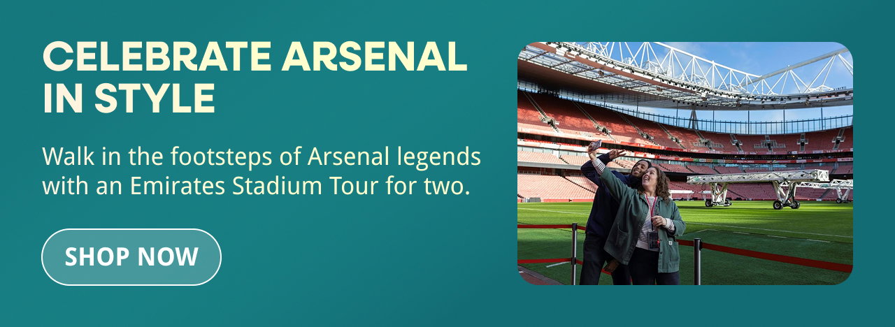Celebrate Arsenal in style with an Emirates Stadium Tour for two