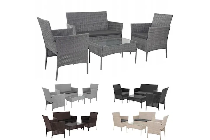 Loungeset för balkong och trädgård
