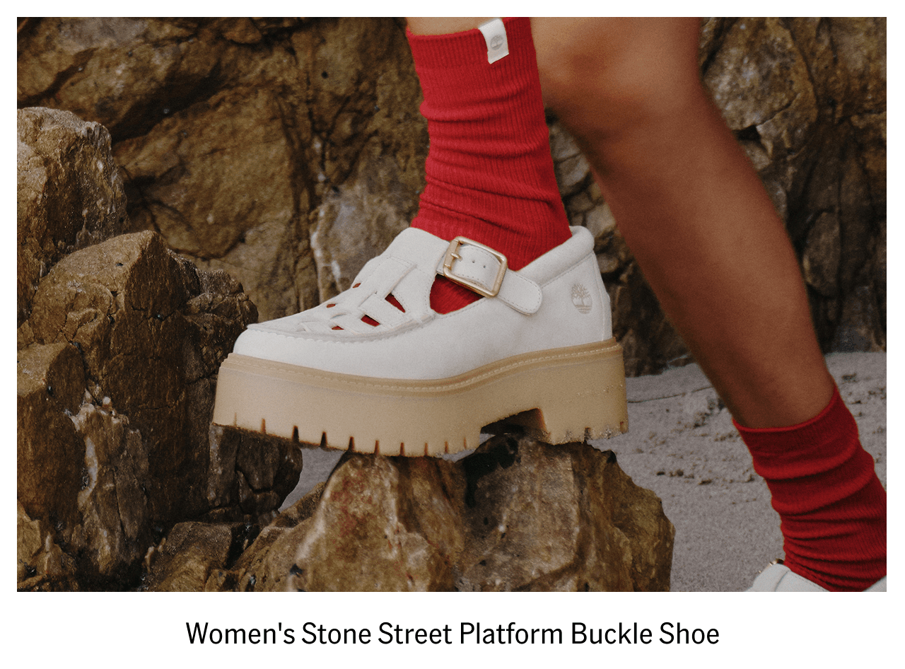Women's Stone Street PLatform Buckle Shoe