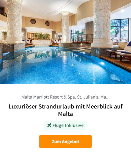 Luxuriöser Strandurlaub mit Meerblick auf Malta