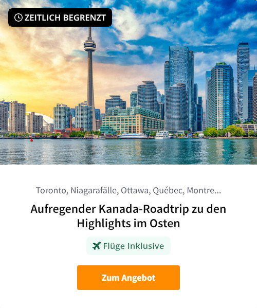 Aufregender Kanada-Roadtrip zu den Highlights im Osten