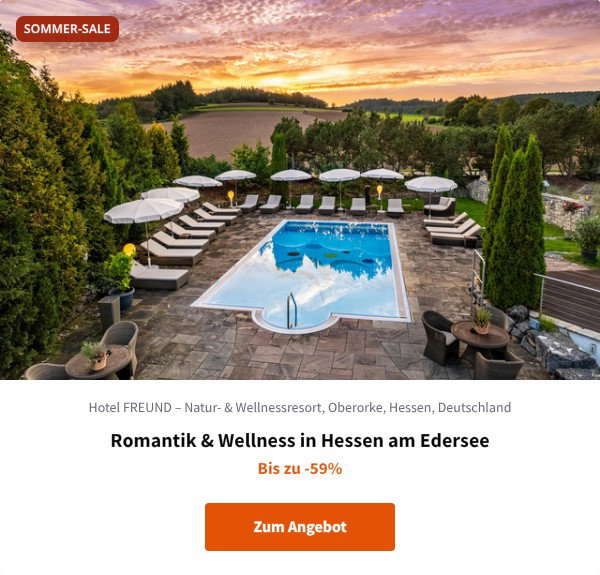 Romantik & Wellness in Hessen am Edersee