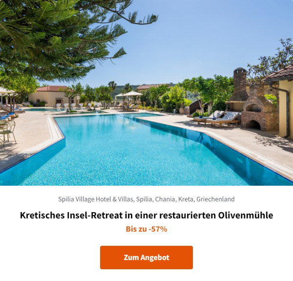 Kretisches Insel-Retreat in einer restaurierten Olivenmühle