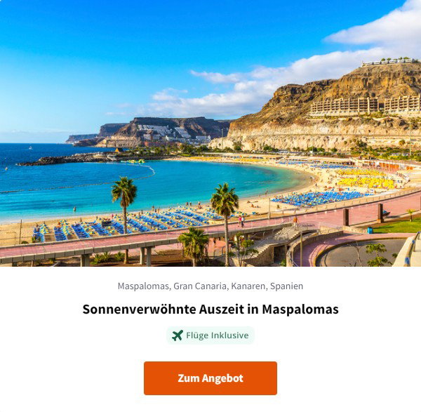 Sonnenverwöhnte Auszeit in Maspalomas