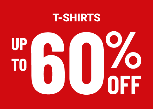 Up to 60% off t-shirts