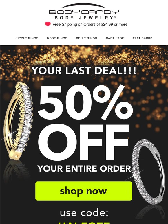 Wait, what? 🤯 50% Off Absolutely Everything?!