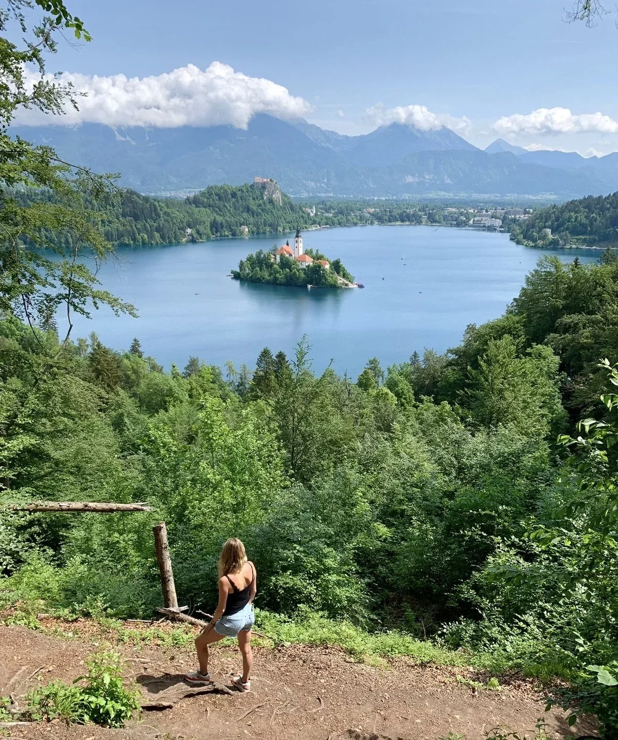 Annabel Grossman at Lake Bled