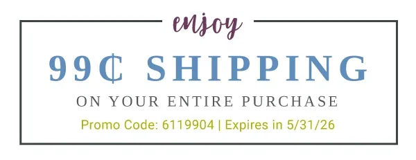 99₵ Shipping On All Orders