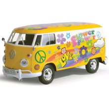 Flower Power VW Microbus 1:24 Scale Diecast Model by Motormax