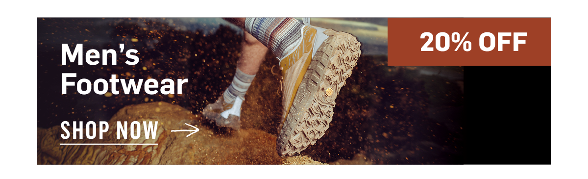 Men's Footwear 20% Off. Shop Now