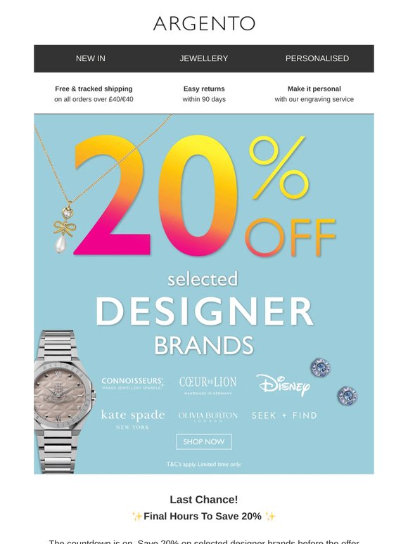 Your 20% Off Ends At Midnight ⏰