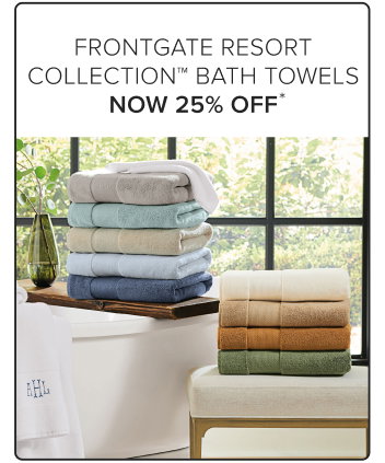 Frontgate Resort Collection Bath Towels Now 25% Off