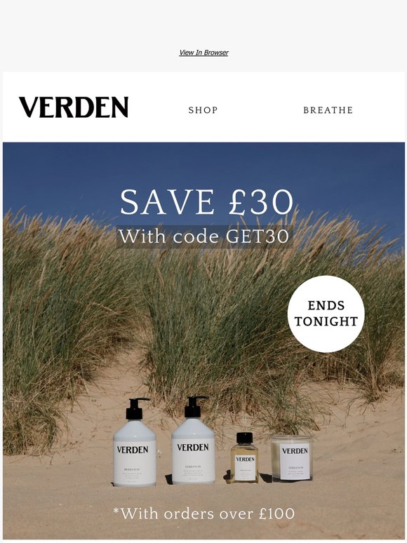 LAST CHANCE - £30 Off