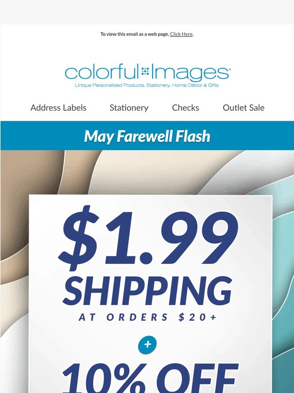 Last call for double savings — Save 10% + get $1.99 shipping sitewide