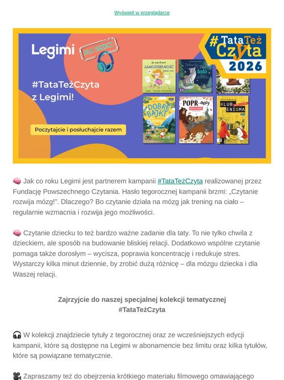 🎧🧠 #TataTeżCzyta, czyli czytanie rozwija mózg!