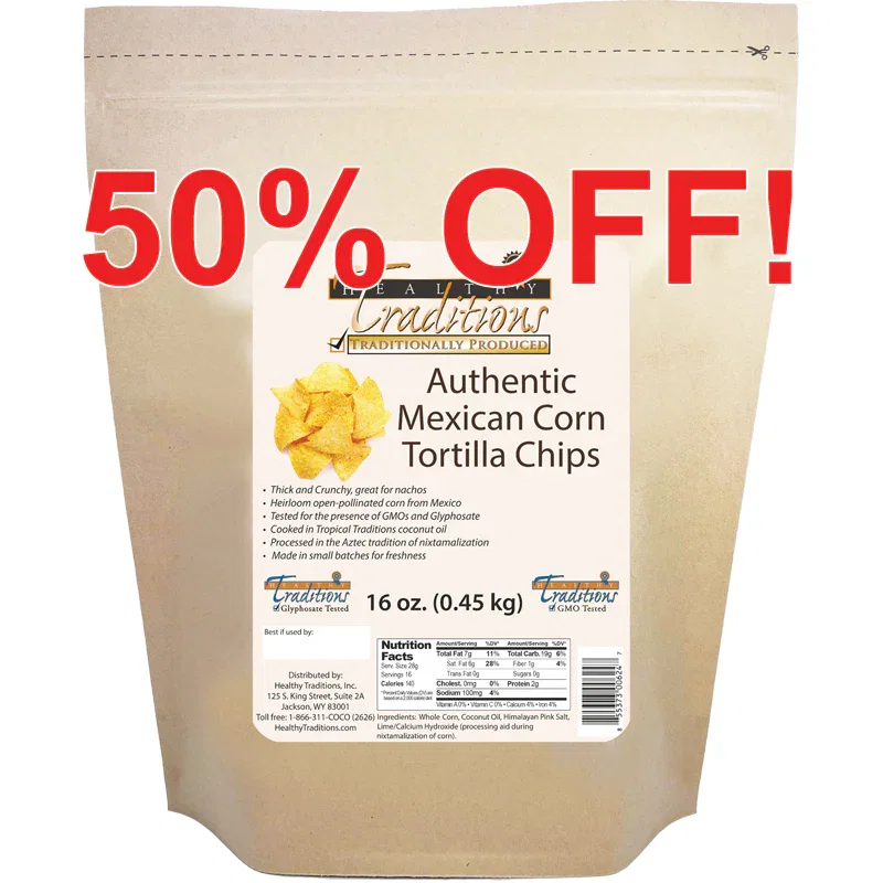 Image of Authentic Mexican Cónico Cremoso Corn Tortilla Chips - 16 oz.