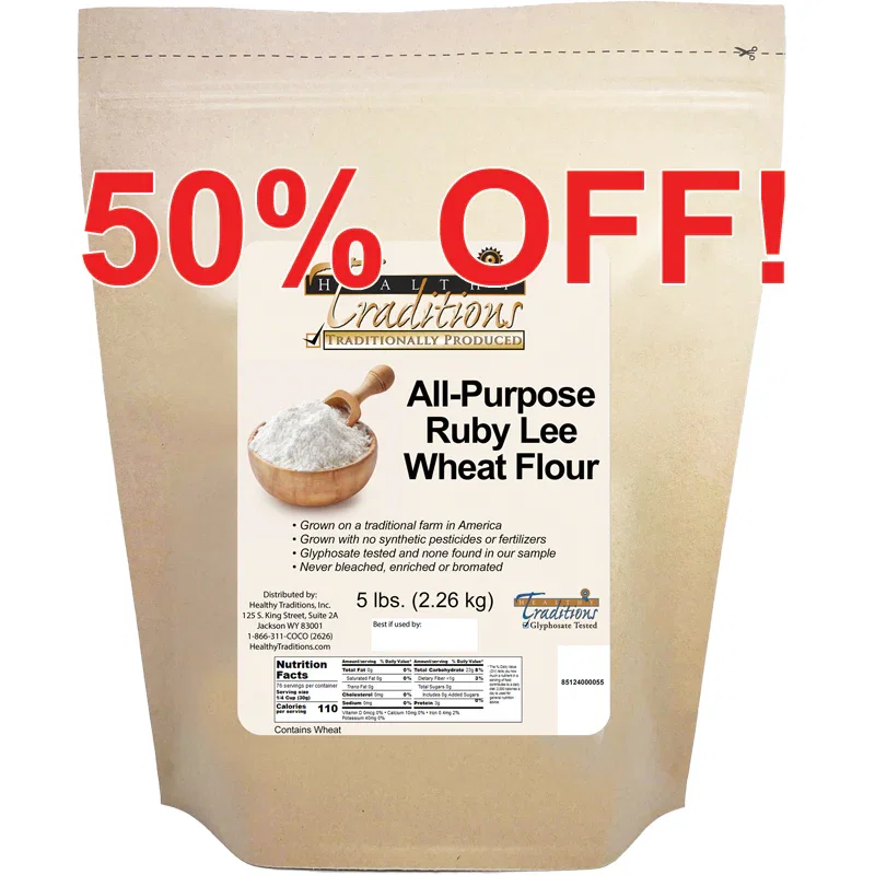 Image of All-Purpose Ruby Lee Wheat Flour - 5 lb. Bag