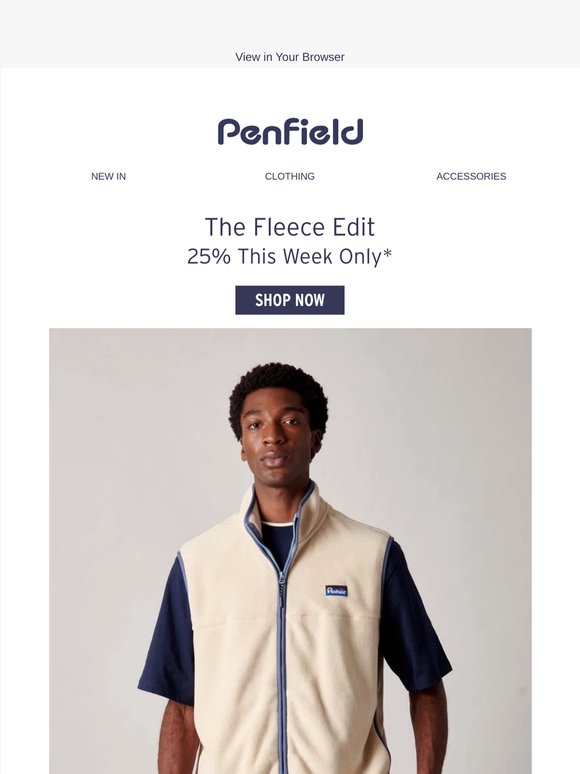 FLEECE EDIT | 25% Off*
