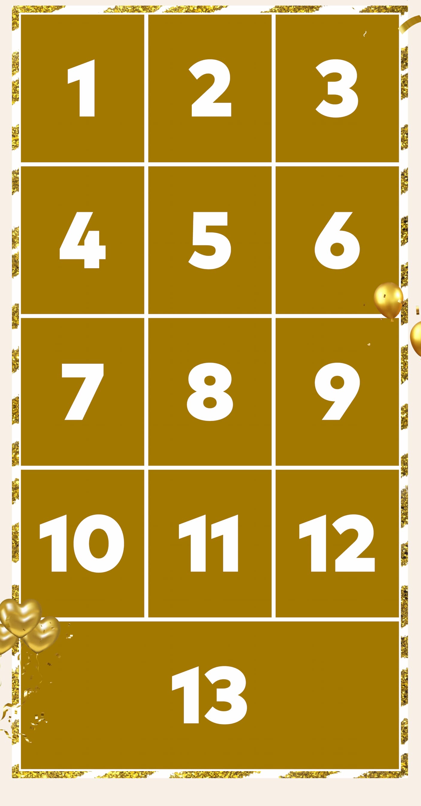 13 Days of Golden Surprises Starts TOMORROW