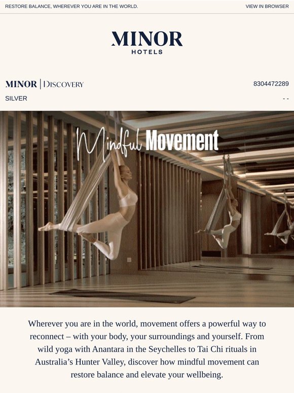 Mindful movement: Experience wellness in motion