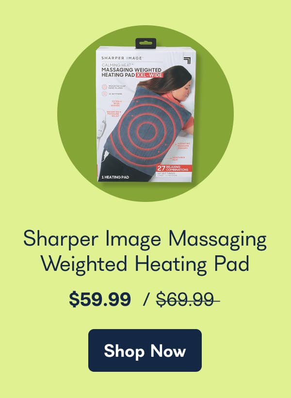 Sharper Image Massaging Weighted Heating Pad