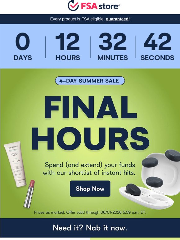 ⌛ Final hours for up to 40% off