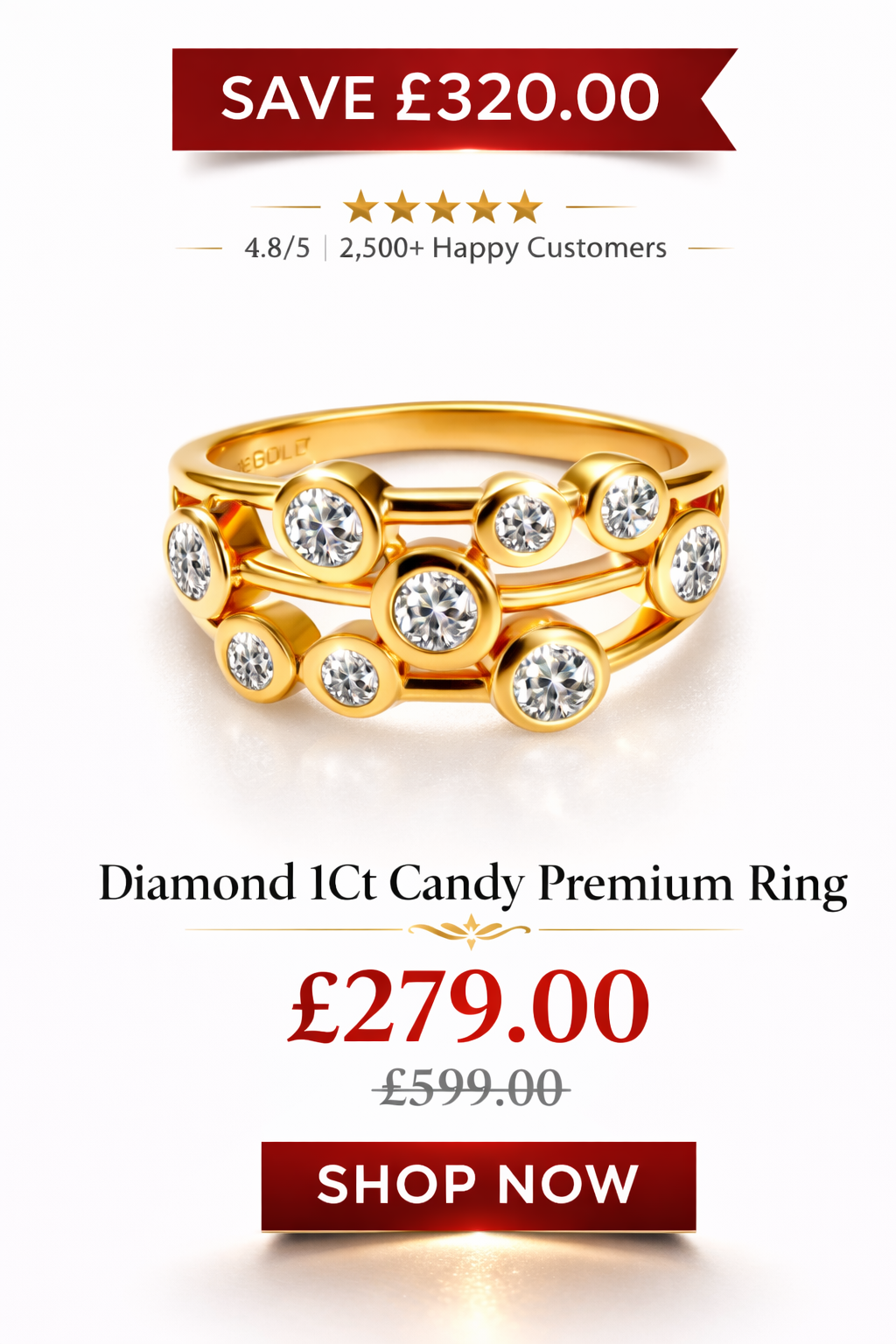 Diamond 1Ct Candy Premium Ring