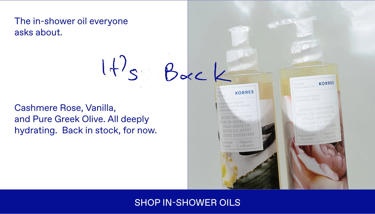 Shower Oil is Back