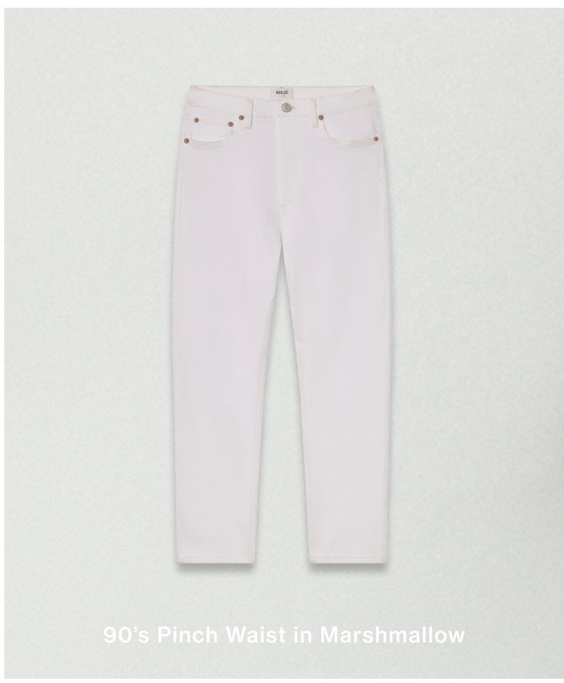 90's Pinch Waist in Marshmallow