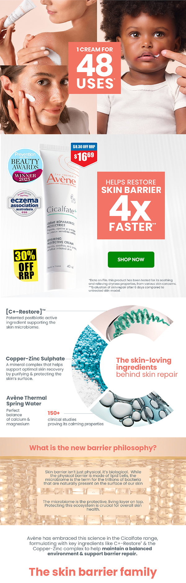 Avene Cicalfate+ Repairing Protective Cream 40ml