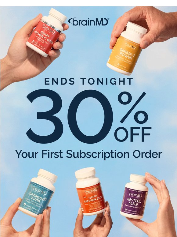 Final call! Subscribe & Save 30%