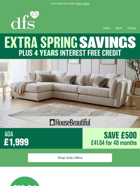 Act fast! These sofa offers won't be around long...