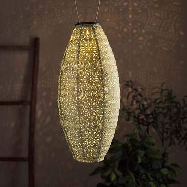 Lampion Solaire Tyvek Vert