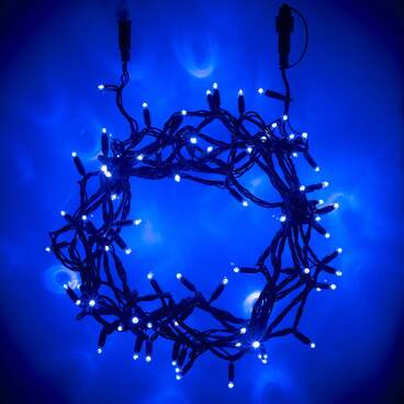Guirlande Lumineuse Core Connect 10m 100 LED Bleue Câble Vert Raccordable