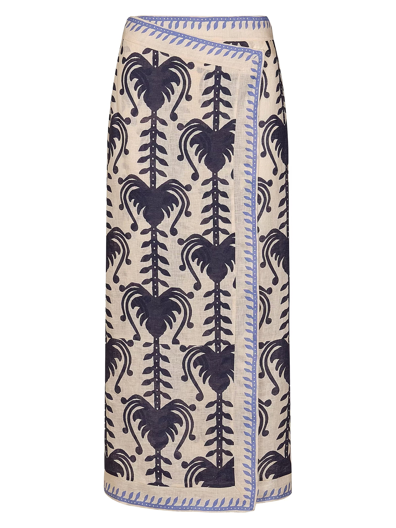 Johanna Ortiz Deep Blue Sea Midi-Skirt