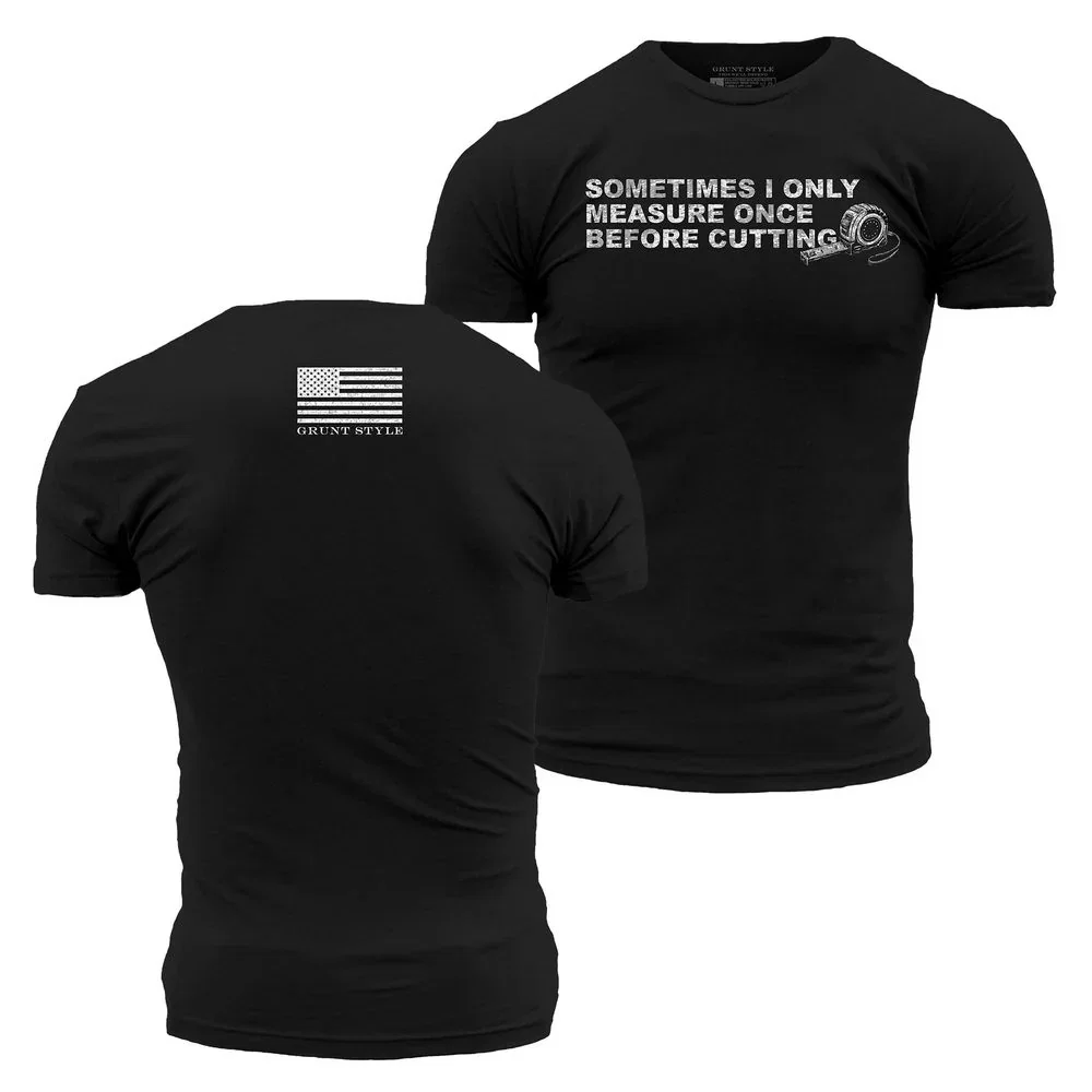 Image of Measure Once T-Shirt - Black