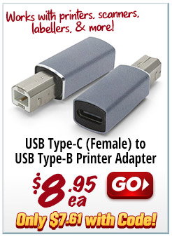 USB Type-C to Type-B Printer Adapter