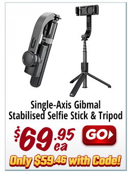 Single Axis Gimbal Stabilised Selfie Stick