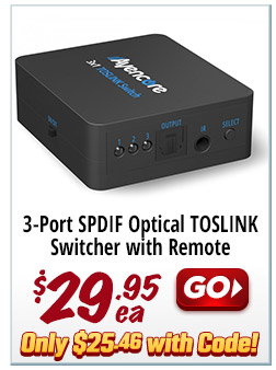 TOSLINK Switcher with Remote