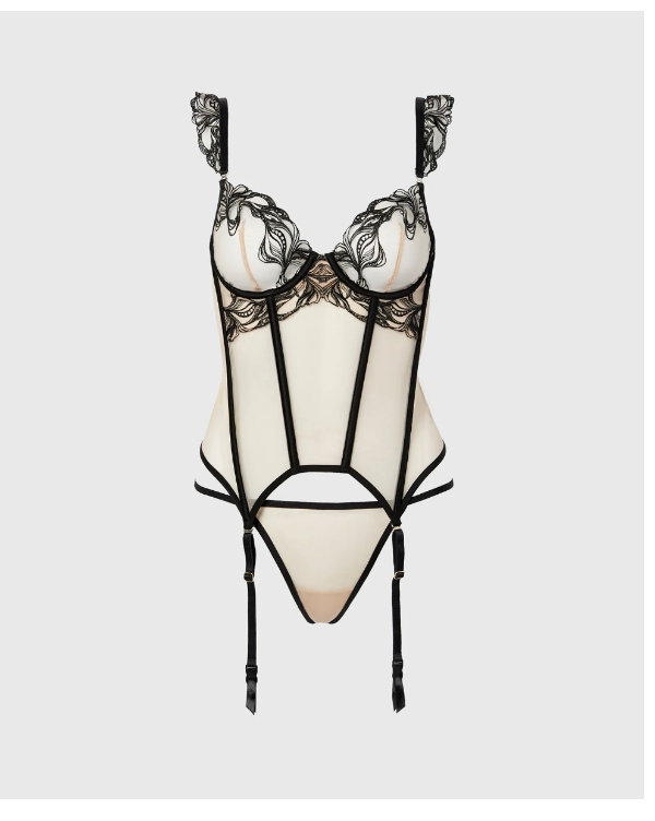 Tuxedo Black corset