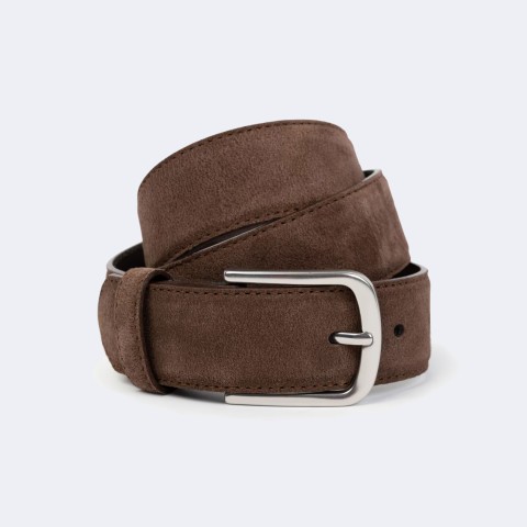Men's Suede Stitched Belt