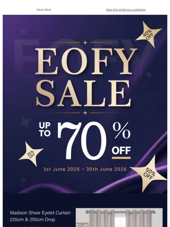 Refresh Your Home for the EOFY Sale