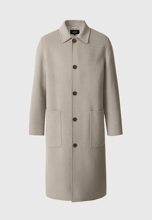 BECKETT-HB Balmacaan Wool Overcoat