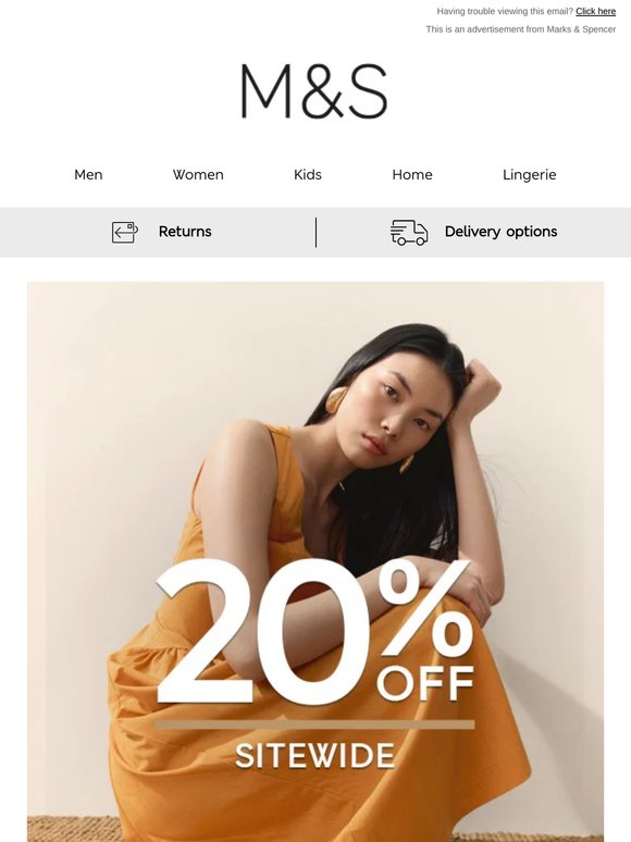 Hey —, here’s 20% off 🙌