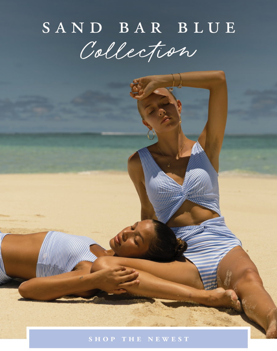 the sand bar blue collection is ready to shop