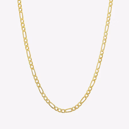 Image of 10K Yellow Gold 3.9mm 20-22 Figaro Chain