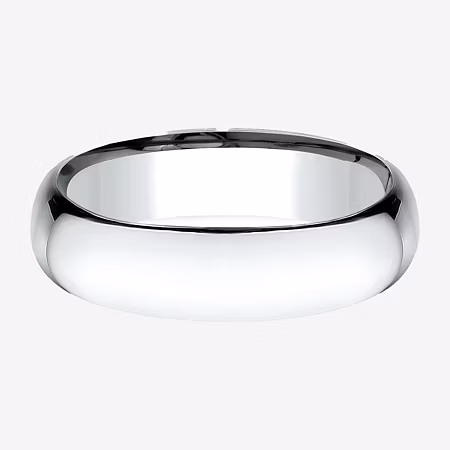 Image of Mens 14K Yellow Gold 6MM Light Comfort-Fit Wedding Band