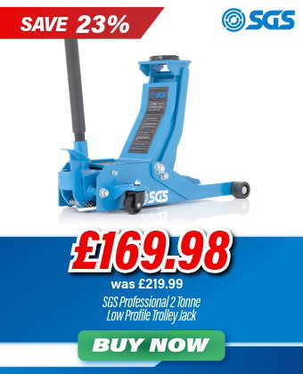 SGS 2 Tonne Low Profile Professional Service Trolley Jack