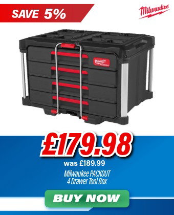 Milwaukee PACKOUT 4 Drawer Tool Box