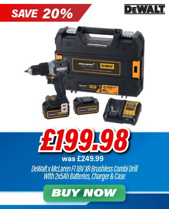 DeWalt DCD85MP2T McLaren F1 XR Brushless Combi 18V 2 x 5.0Ah Li-ion